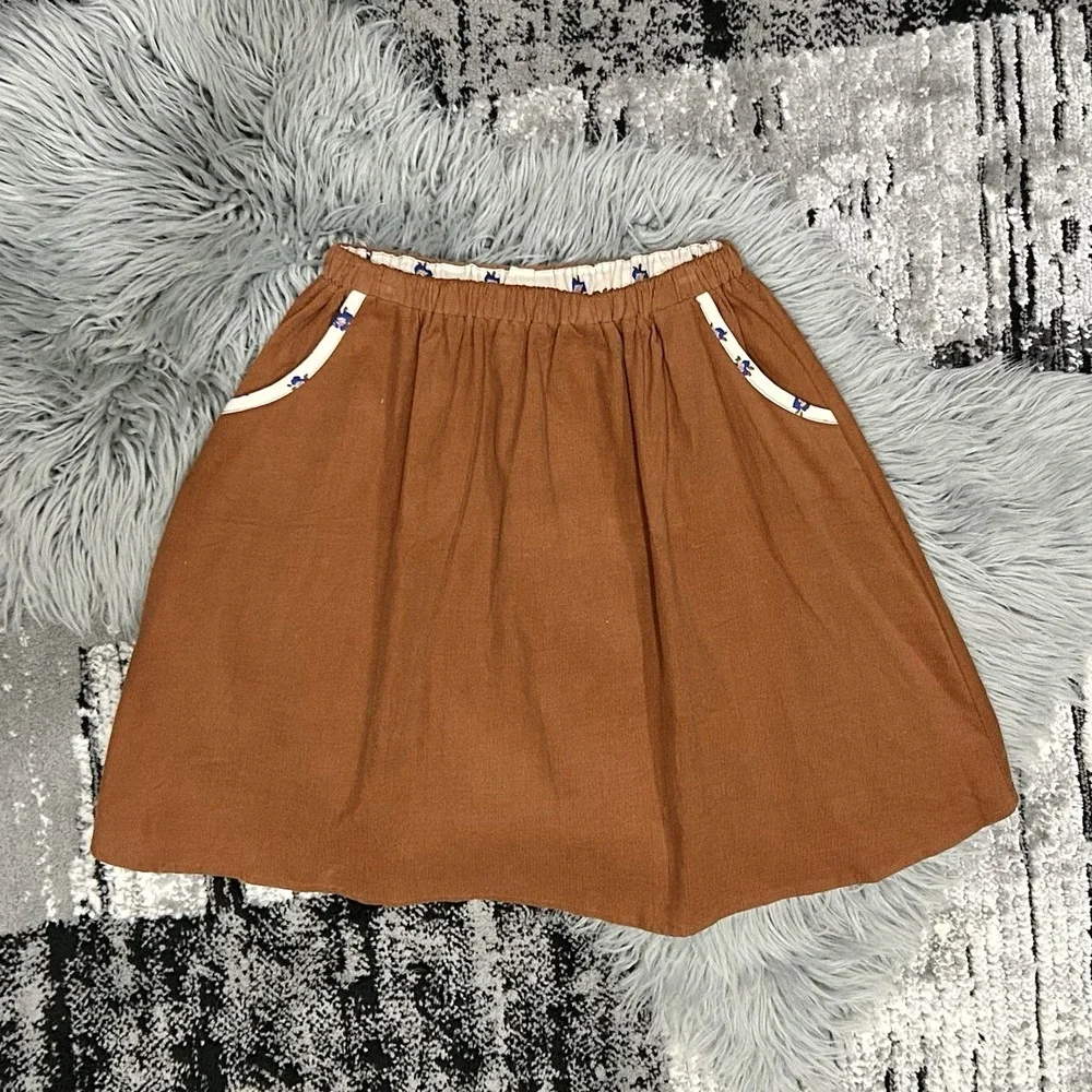 Siaomimi Gil's Brick Brown Corduroy‎ Skirt Size 12Y ($60)